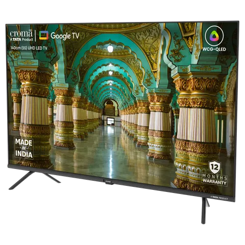 Croma 140 cm (55 inch) LED 4K UHD WCG-QLED Google TV with Dolby Vision (OPENBOX)