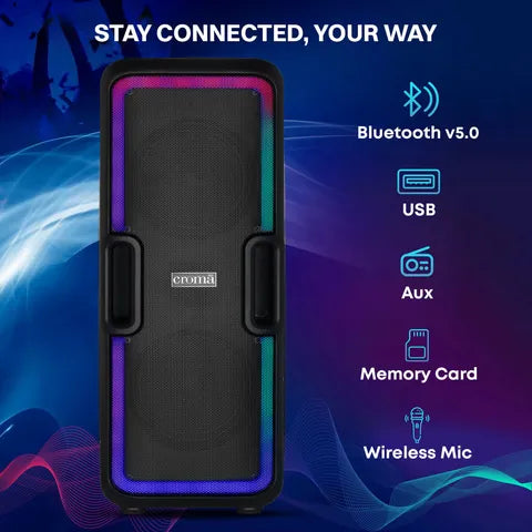 Croma 50W Party Speaker (CREA300DJA259902) (OPENBOX)