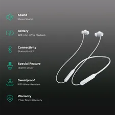 Nothing Pro Neckband with Active Noise Cancellation (IP55 Water & Dust Resistant, Ultra Bass Technology, Light Grey) (OPENBOX)