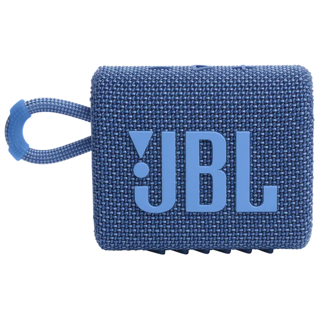 JBL Go 3 Eco 4.2W Portable Bluetooth Speaker (IP67 Waterproof, 5 Hours Playtime, 1.0 Channel, Blue) - OPEN BOX