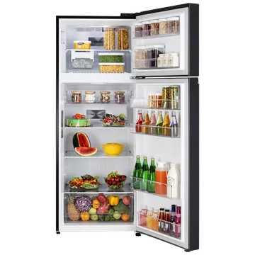 LG 466 Litres 2 Star Frost Free Double Door Convertible Refrigerator with Smart Inverter Compressor (GLT492MESY, Ebony Sheen) (OPENBOX)