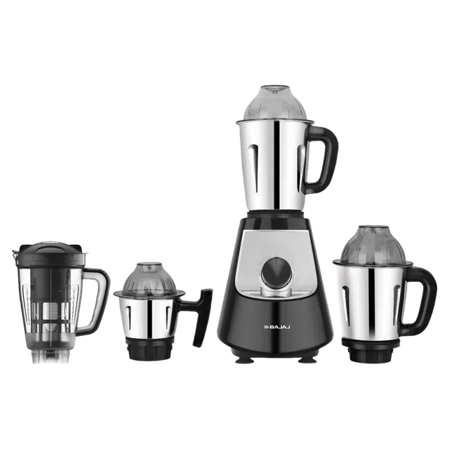 BAJAJ Military Series Evoque 1000 Watt 4 Jars Juicer Mixer Grinder (Efficient Grinding, Jet Black) (OPENBOX)