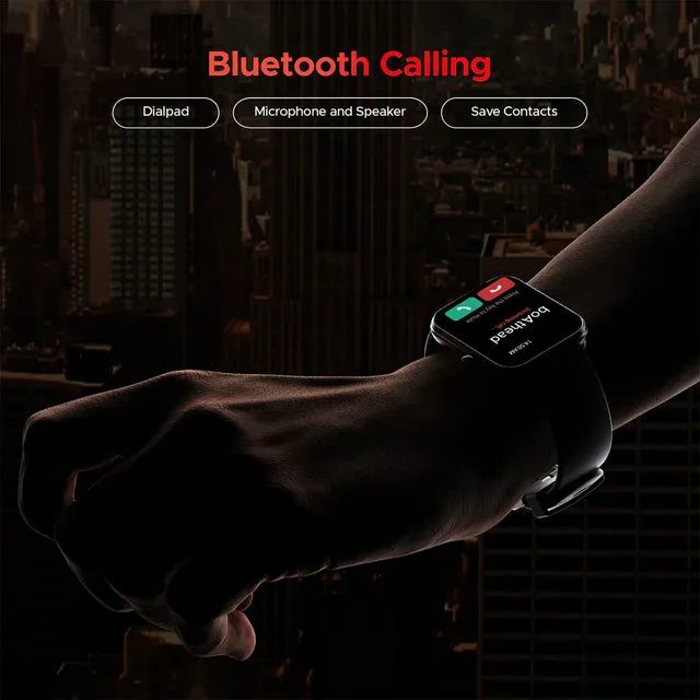 boAt Storm Call 3 Smartwatch with Bluetooth Calling (46.48mm HD Display, IP67 Water Resistant, Active Black Strap) - OPEN BOX