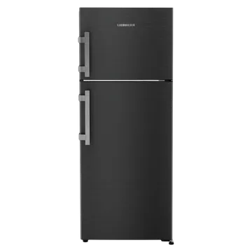 Liebherr Pure 245 Litres 2 Star Frost Free Double Door Refrigerator with Central Power Cooling (TCLbsB 2411, Black Steel) (OPENBOX)