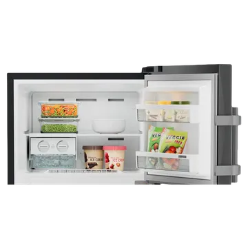 Liebherr Pure 245 Litres 2 Star Frost Free Double Door Refrigerator with Central Power Cooling (TCLbsB 2411, Black Steel) (OPENBOX)