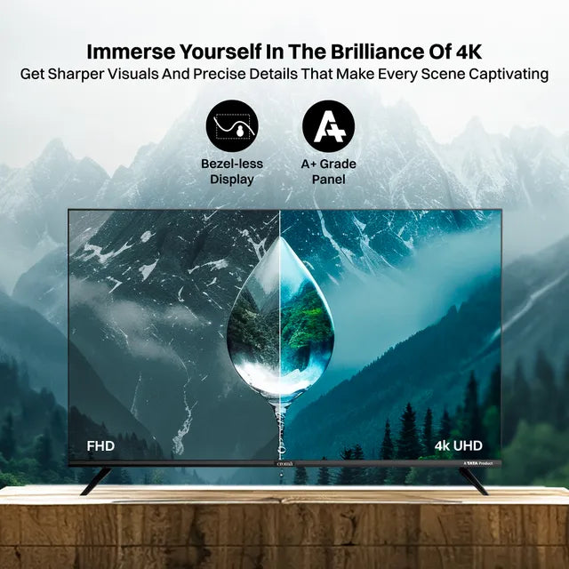 Croma 109 cm (43 inch) 4K Ultra HD LED Tizen TV with Bezel Less Display (OPENBOX)