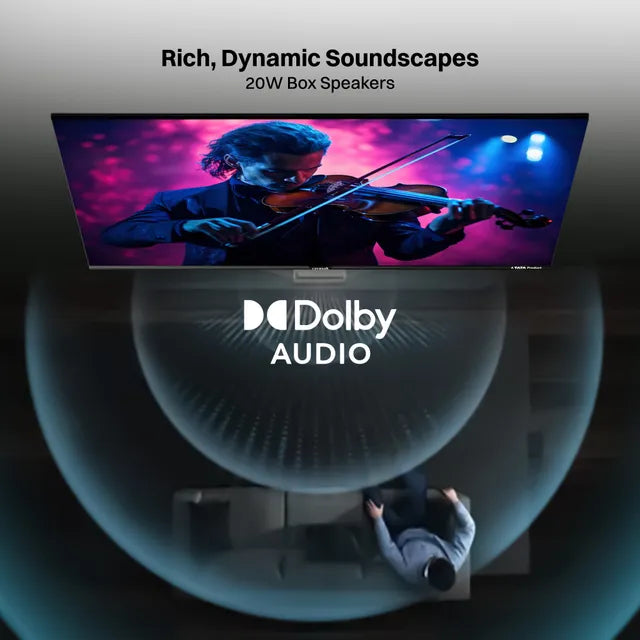 Croma 109 cm (43 inch) 4K Ultra HD LED Tizen TV with Bezel Less Display (OPENBOX)