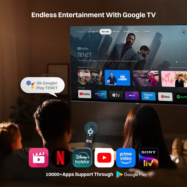 Croma 140 cm (55 inch) QLED 4K Ultra HD Google TV with Dolby Audio (OPENBOX)