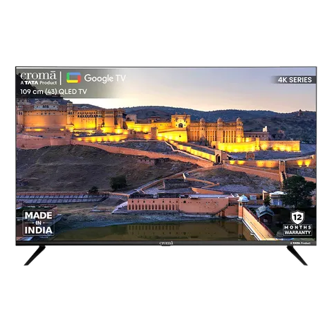 Croma CREL043UGC024603 43 inch Ultra HD 4K Smart QLED TV (OPENBOX)