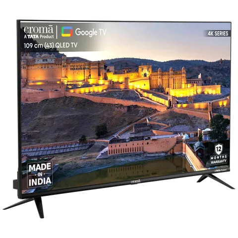Croma CREL043UGC024603 43 inch Ultra HD 4K Smart QLED TV (OPENBOX)