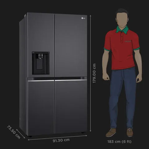 LG SBS 630L GL-L257CMC3 BLK STL 3S (OPENBOX)