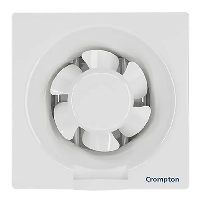Crompton Brisk Air Plus 6 Inch 150mm Exhaust Fan (Auto Dust Protection Shutters, White) (OPENBOX)