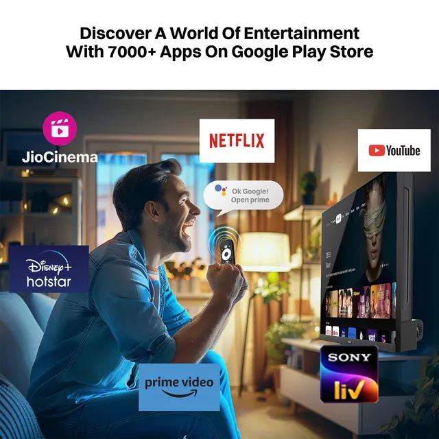 Croma 102 cm (40 inch) Full HD LED Smart Google TV with Dolby Audio (OPENBOX)