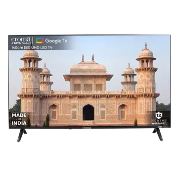 Croma 140 cm (55 inch) 4K Ultra HD LED Google TV with Dolby Audio (OPENBOX)