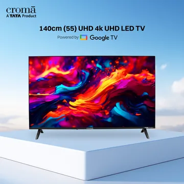 Croma 140 cm (55 inch) 4K Ultra HD LED Google TV with Dolby Audio (OPENBOX)