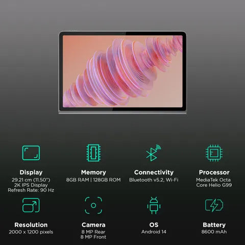 Lenovo Tab Plus 11.5-inch Wi-Fi (8GB/128GB, Grey) (OPENBOX)