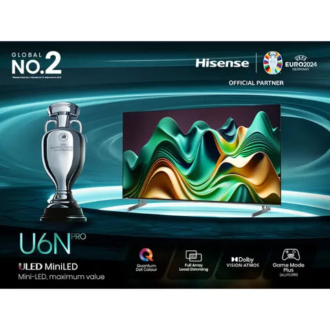 Hisense 65U6N Pro Mini-LED 4K/UHD TV (165cm/65-inch) (OPENBOX)