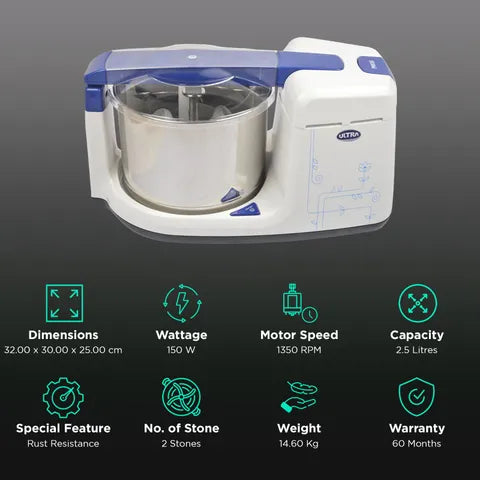 Elgi Ultra Bigg+ 2.5L Wet Grinder (OPENBOX)