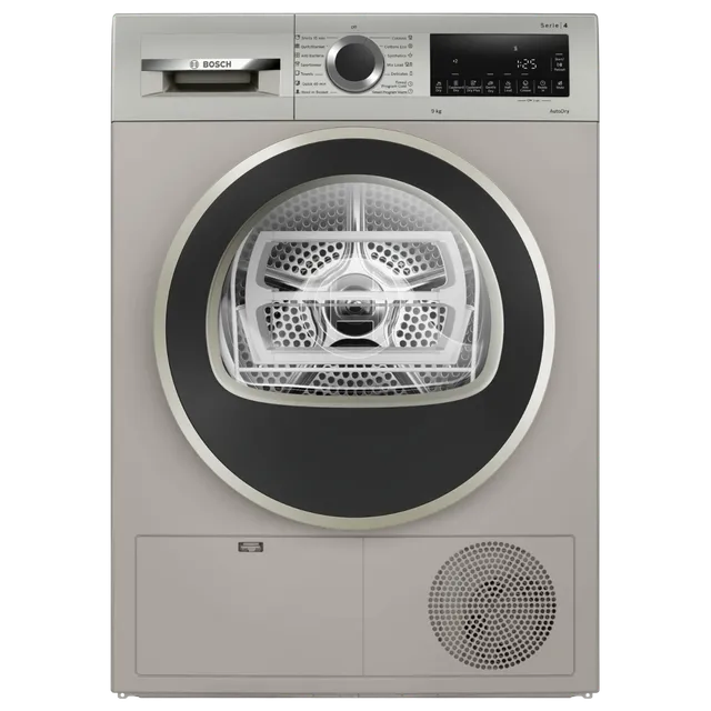 BOSCH 9 kg Fully Automatic Front Load Dryer (Series 4, WPG24108IN, In-Built Heater, Silver Inox) (OPENBOX)