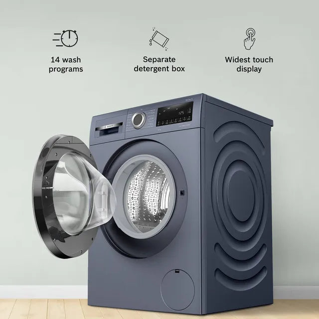 BOSCH 10 kg 5 Star Fully Automatic Front Load Washing Machine (Series 6, WGA252ZPIN, Anti Wrinkle, Dark Lake) (OPENBOX)