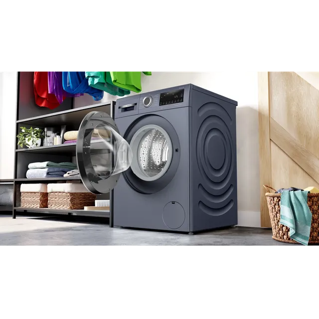 BOSCH 10 kg 5 Star Fully Automatic Front Load Washing Machine (Series 6, WGA252ZPIN, Anti Wrinkle, Dark Lake) (OPENBOX)