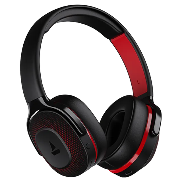 boAt Rockerz 425 Bluetooth Headphone with Mic (Environmental Noise Cancellation, Over Ear, Active Black) (OPENBOX)