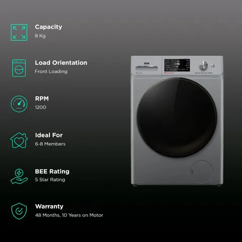 IFB Senator MSN 8012K 8 kg 5 Star Front Load Washing Machine (OPENBOX)