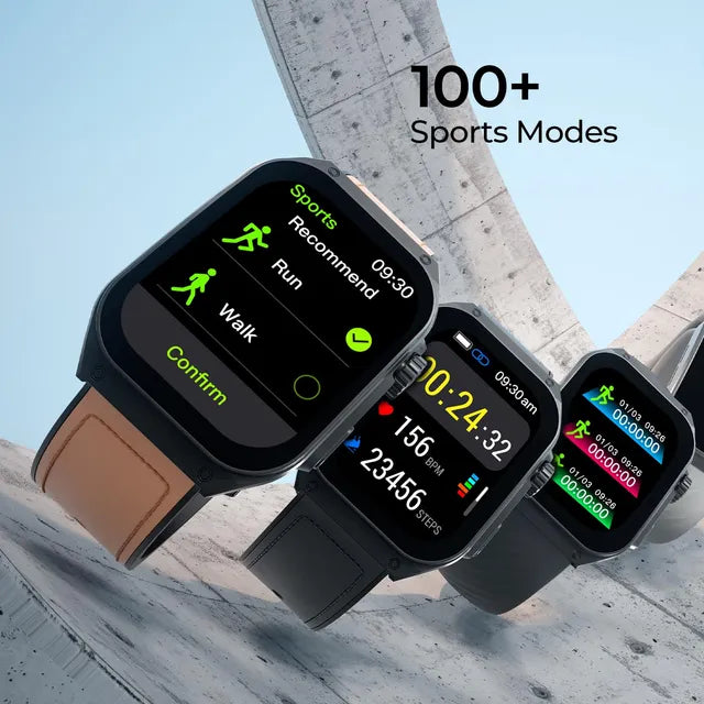 Fire-Boltt ARC Smartwatch with Bluetooth Calling (49.8mm AMOLED Display, IP65 Water Resistant, Midnight Blue Strap) (OPENBOX)