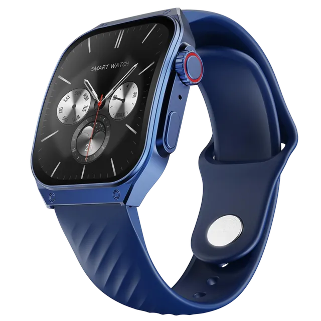 Fire-Boltt ARC Smartwatch with Bluetooth Calling (49.8mm AMOLED Display, IP65 Water Resistant, Midnight Blue Strap) (OPENBOX)