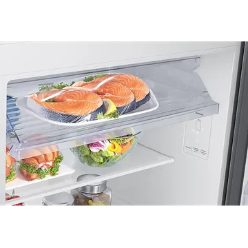 Samsung 419 Litres 2 Star Frost Free Double Door Smart Wifi Enabled Refrigerator with Digital Inverter Compressor (RT45DG6A2BSLHL, Real Stainless) (OPENBOX)