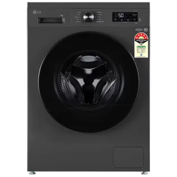 LG 7 kg 5 Star Wi-Fi Inverter Fully Automatic Front Load Washing Machine (FHB1207Z4M, Auto Restart, Middle Black) (OPENBOX)