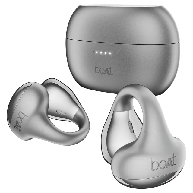 boAt Airdopes Loop TWS Earbuds with Noise Isolation (IPX4 Splash and Sweat Resistant, ASAP Charge, Cool Grey) (OPENBOX)