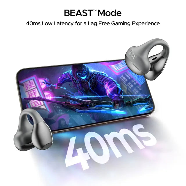 boAt Airdopes Loop TWS Earbuds with Noise Isolation (IPX4 Splash and Sweat Resistant, ASAP Charge, Cool Grey) (OPENBOX)
