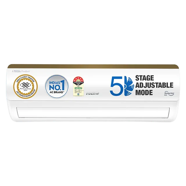 VOLTAS 185V Vertis Smart Elite Gold 1.5 Ton 5 Star Inverter Split Smart AC with IoT Enabled (Copper Condenser) (OPENBOX)