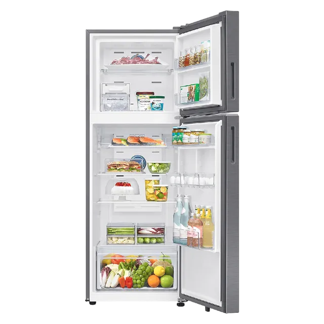 SAMSUNG 330 Litres 2 Star Frost Free Double Door Smart Wifi Enabled Refrigerator with Twin Cooling Plus Technology (RT34DG5A2BS8HL, Elegant Inox) (OPENBOX)