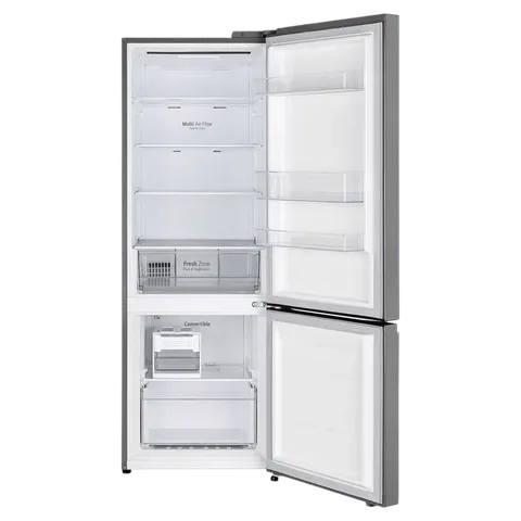 LG 340 Litres, 3-Star, Bottom Freezer, Wi-Fi Convertible, Shiny Steel, GL-B382DPZX (OPENBOX)