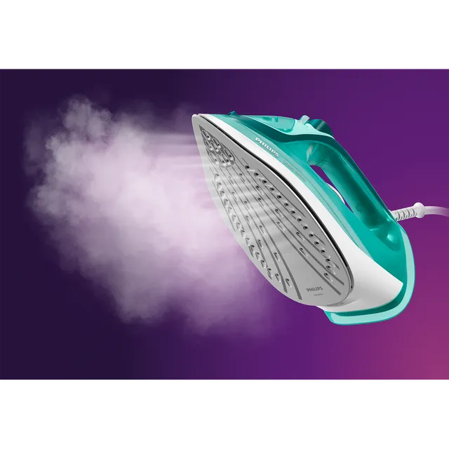 PHILIPS 3000 Series 2400 Watts 300ml Steam Iron (4 Modes, Straight-Working Ceramic Base, DST3030/70, Green) (OPENBOX)