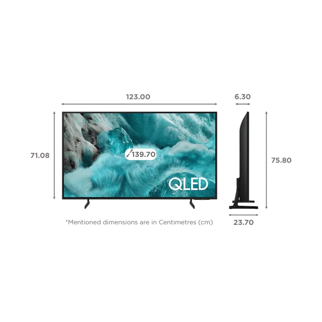 SAMSUNG Q7F 140 cm (55 inch) 4K Ultra HD QLED Smart Tizen TV with Alexa & Google Assistant (2025 model)- OPEN BOX
