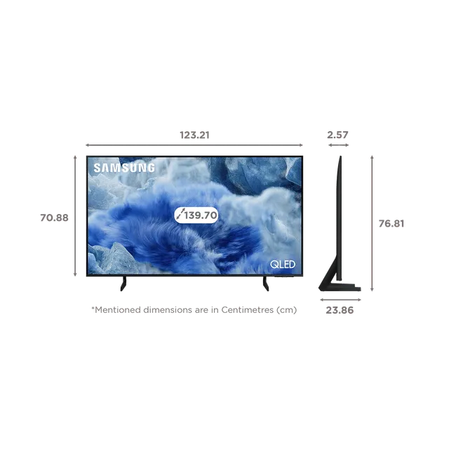 SAMSUNG Q8F 140 cm (55 inch) QLED 4K Ultra HD Smart Tizen TV with Built-in Alexa & Bixby - OPENBOX