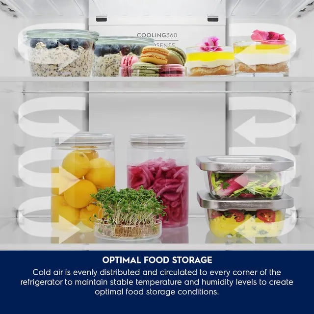 Electrolux 700 Series 341 Litres 1 Star Frost Free Double Door Refrigerator with AI AutoSense (ETM3400L-B, Matt Charcoal Black) - OPEN BOX