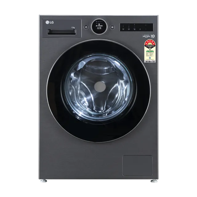 LG 12 kg 5 Star Wi-Fi Inverter Fully Automatic Front Load Washing Machine (VX Series, FX1412A9K, AI Direct Drive 2.0, Essence Black)- OPEN BOX