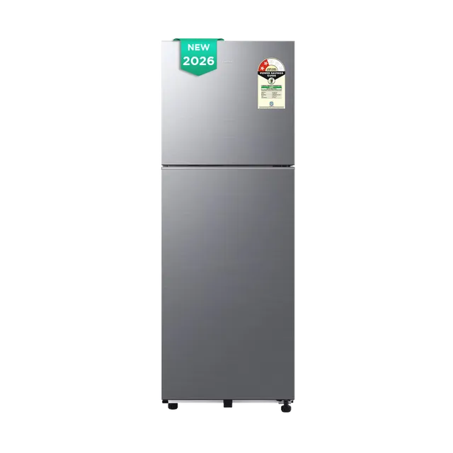 Samsung 236 Litres 2 Star Frost Free Double Door Convertible Refrigerator with Digital Inverter Compressor (RT40H28U2PHL, Elegant Inox) (2026 Model)- OPEN BOX
