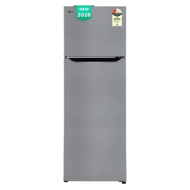 LG 288 Litres 2 Star Frost Free Double Door Convertible Refrigerator with Smart Diagnosis (GLT2926PDPZ, Shiny Steel) (2026 Model) - OPENBOX