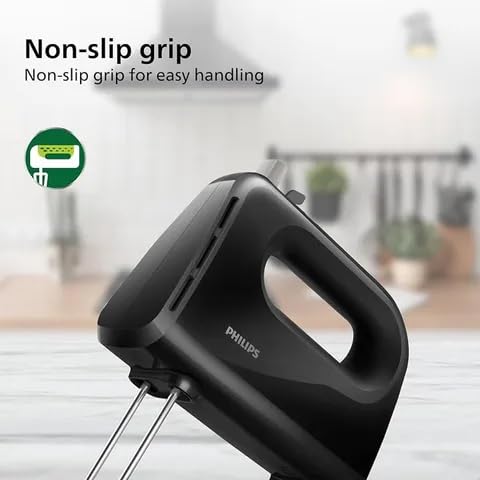 Philips HR3720/10 300 Watt Lightweight Hand Mixer, Blender with 5 speed control settings, stainless steel accessories (OPENBOX)