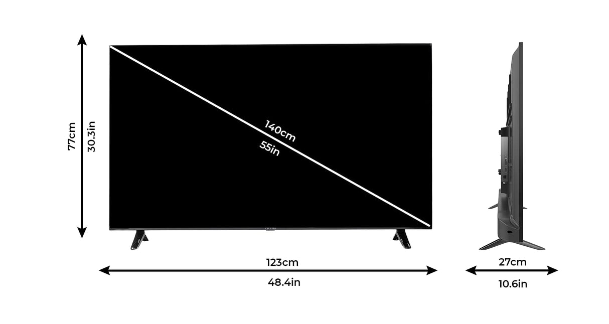 Croma 140 cm (55 Inches) 4K Ultra HD Smart LED TV (OPENBOX)