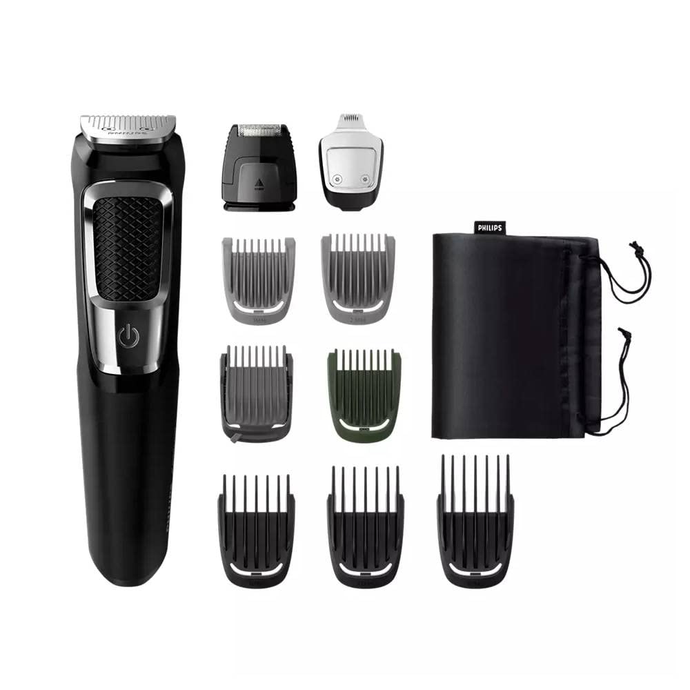 PHILIPS Unisex Mg3750/33 Multi Groomer Set Grooming Kit 60 Min Runtime 10 Length Settings_Black (OPENBOX)