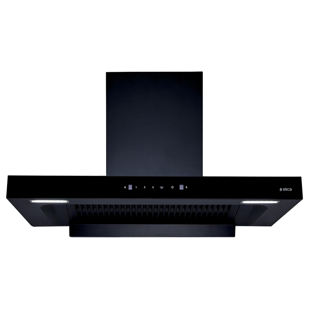 Elica 90cm 1425 m3/hr Filterless Autoclean Kitchen Chimney with FULL GRILL | 10 Years Motor & 5 Years Comprehensive Warranty | FL 900 SPT MAX HAC MS NERO | Black| Touch Control + Motion Sensor Control-open box