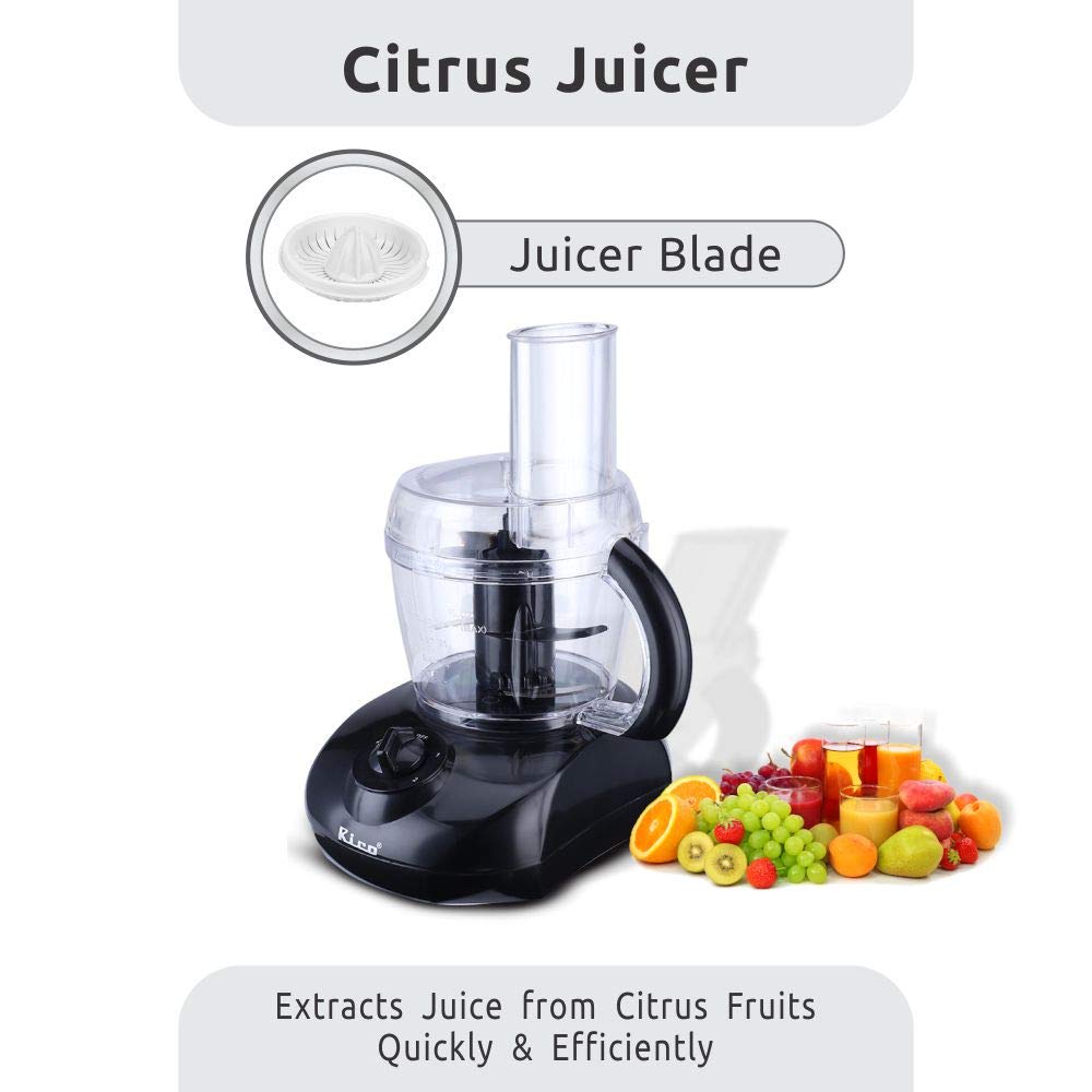 Rico KP603 400W Atta Kneader & Food Processor With Bowl, Off-white, White (OPENBOX)