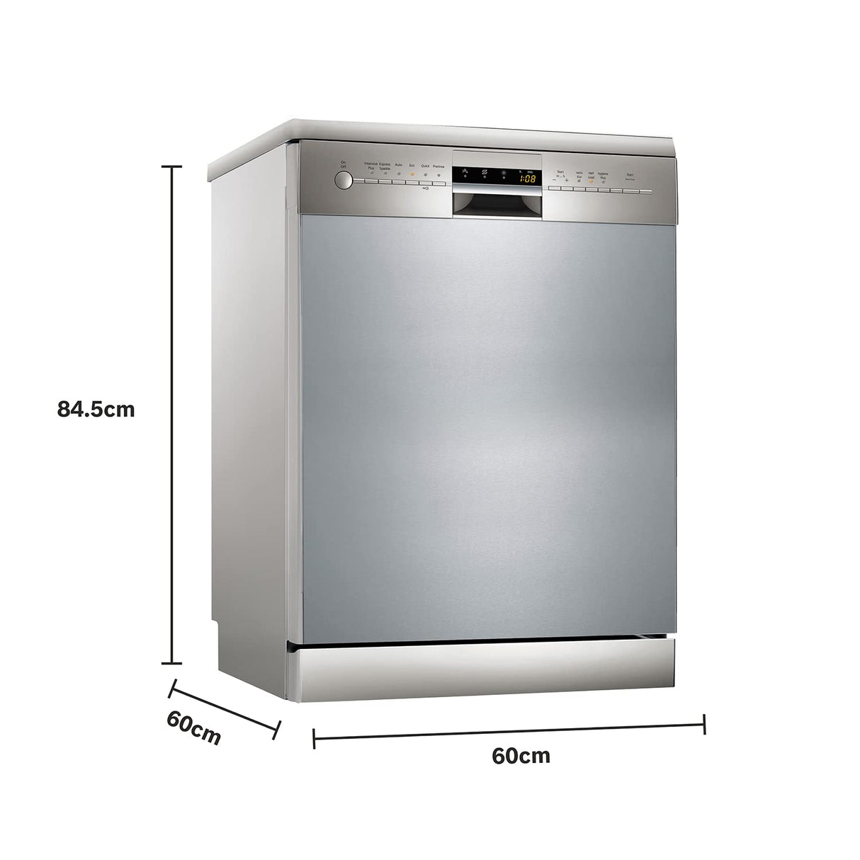 Siemens 13 Place Settings Free Standing Dishwasher (Model: SN256I01GI, Silver) (OPENBOX)