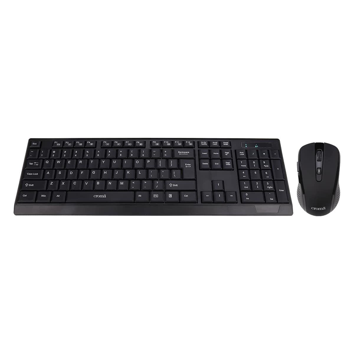 Croma Wireless Keyboard and Mouse Combo (Model: CRXM5104) (OPENBOX)